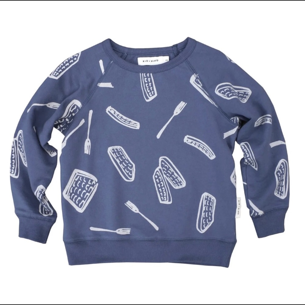 Kid＋Kind Waffles Pullover Sweatshirt 18-24M